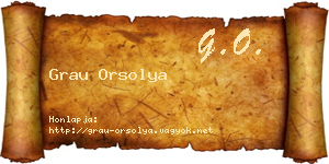 Grau Orsolya névjegykártya